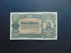 500 korona 1923 Magyar Pénzjegynyomda Rt. 02