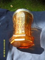 Bieder antik festett pácolt aranyozott dísz vagy emlék pohár