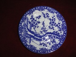 Japán antik  porcelán kék/fehér cseresznyevirágos süteményes kistányér. Vanneki!