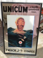 ZWACK Unicum tükör-kép, az első hazai dísztükör stúdió munkája