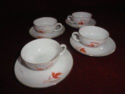 Arzberg német porcelán kávéscsésze + alátét. Hófehér alapon arany széllel. Vanneki!