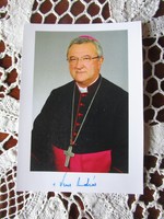 Bishop Dr. András Veres President of the County Bishop of Győr Mkpk signed dedicated photo