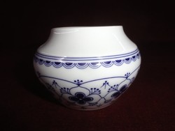 Arzberg német porcelán cukortartó, tető nélkül, kobalt kék mintával.
