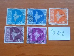 INDIA 5 DB 1957–1958 India térképe B112