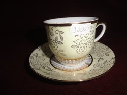 MZ Csehszlovák porcelán kávéscsésze + alátét. Antik 1940-ből való.  6 darabos készlet Vanneki!