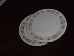MZ Csehszlovák porcelán antik süteményes tányér.  2 db egyött eladó mintáva. Vanneki!