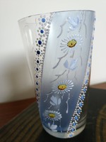 Kézzel festett üveg pohár 