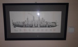 Az ÁRPÁD magyar-osztrák hadihajó hosszmetszete 1908