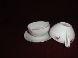 MZ Csehszlovák porcelán antik teáscsésze + alátét. Vanneki!