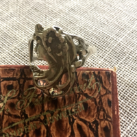 Antik ezüst szecessziós gyűrű