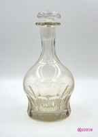 Biedermeier borosüveg,  csiszolt üvegdugóval. XIX. sz.