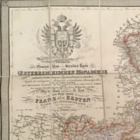 Osztrák- Magyar Monarchia térképe 1853.-ból 