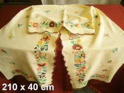 Kézzel hímzett kalocsai mintás drapéria 210 x 40 cm 2-es