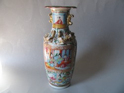 Antik kínai váza (Famille rose) 19. század - 26 cm