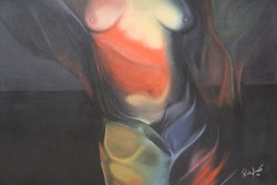 Modern női akt festmény