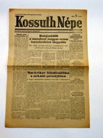 1945 augusztus 29  /  KOSSUTH NÉPE  /  RÉGI EREDETI ÚJSÁG Ssz.: 902
