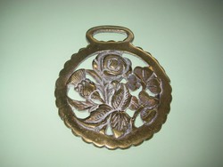 Bronze ornament, horse for tools, with rose decoration