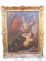 Vydai Brenner Nándor ( 1903- 1949 ) Bányaomlás / Átütő erejű, drámai festmény, a '40-es évekből.