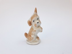 Aquincum pici kutya - kutyus eb - Aquincumi retro porcelán figura