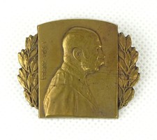 0X803 Antik Ferenc József réz sapkajelvény 1915