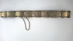Elegáns keleti ezüst karkötő-karpánt dús ötvösmunka 900-aa