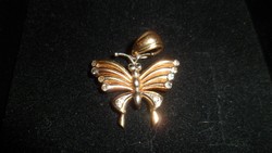 14K pillangó medál
