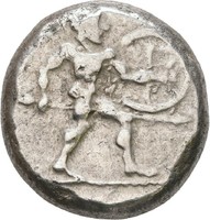 Görög PAMPHYLIA  Aspendos   465-430 BC.  20mm /10,92g.