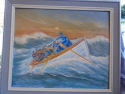 Painting titled Condor in a Storm