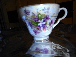 Ibolya mintával Japán   porcelán csésze 