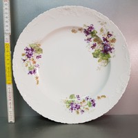 Porcelain serving bowl with violet decor (865)