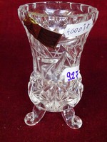 Ólomkristály váza, Anna Hütte német, kézzel csiszolt, hibátlan. Vanneki!