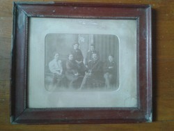 1890K.Dentri for family photo-pipe collectors too! Original frame 34x40cm