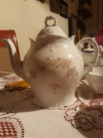 Német porcelán teáskanna 3 csészével