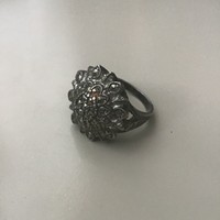 Régi magyar markazit köves ezüst gyűrű
