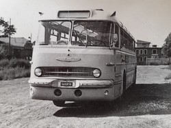 Régi fotó vintage buszos fénykép Ikarus magyar autóbusz