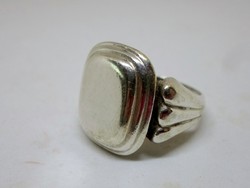 Szépséges antik ezüst pecsétgyűrű gravírozható 9.5g
