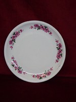 Alföldi porcelain plate with a pink flower. There is a 6-piece set for sale! Jokai