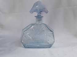 2581-  Kék likőrös üveg 