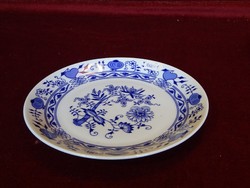 Bohemia Csehszlovák porcelán süteményes tányér, hagymamintás, kobalt kék.