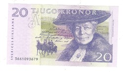 20 kronor korona 2003-2005 Svédország UNC