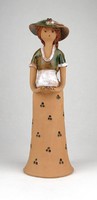 0Y437 Sz. K. jelzéssel kerámia figura 28 cm