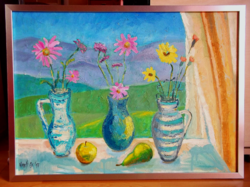 Vázák az ablakban (42x58)