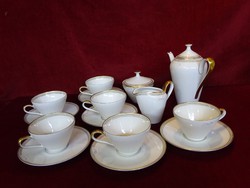 H & C Selb német antik porcelán teás készlet. 17 darabos. 7 személyes. Vanneki!
