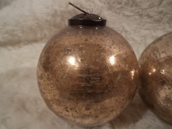  ÜVEG - karácsonyfadísz -12 deka - NAGY 12 x 9 cm - vastag - exkluzív - vagy  dekorgömb