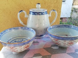 rizsszemes kínai porcelánok