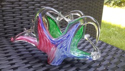 muránói színes üveg szalvétatartó