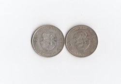 5 ezüst Forint 1947 Kossuth 2db