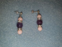 Amethyst, powder jade earrings - I have a lot of handmade jewelry, take a look
