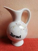 Izraeli kecses virágmintás porcelán tejszínkiöntő