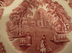 TÁNYÉR - 1890 - 1910 - IG GYÁRTOTT !!- MASON'S VISTA PINK  - 16,5 cm - ANGOL -  HIBÁTLAN